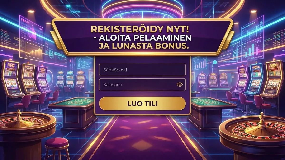 Rekisteröidy bonuksella